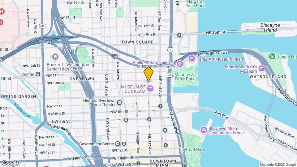 951 NE 1st Ave, Unit 111 Map and Location Details