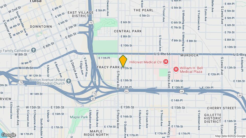 1314-1320 E 12th St Map and Location Details