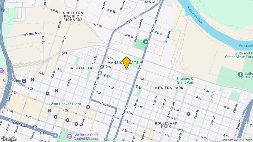 1421 D St Map and Location Details