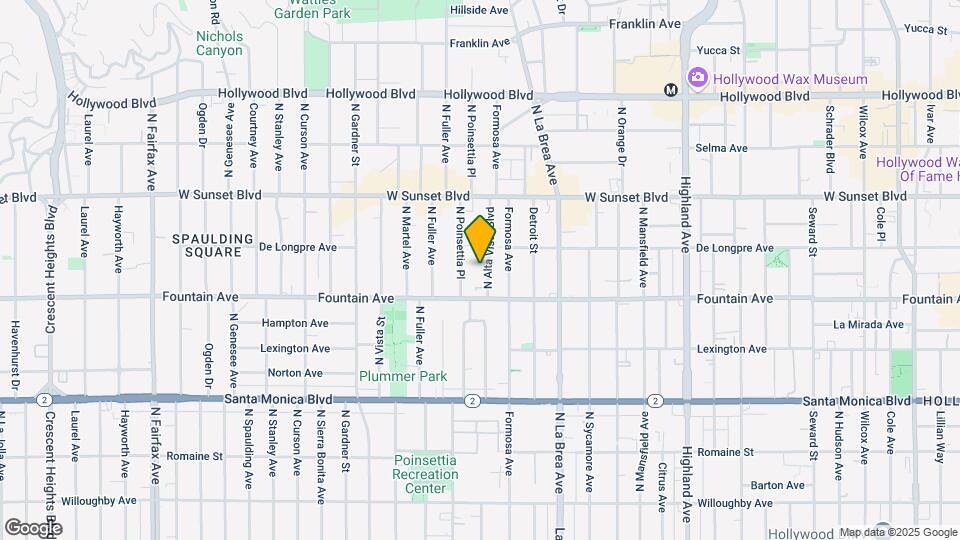 1347 N Alta Vista Blvd Map and Location Details