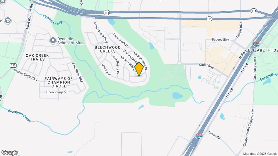 15628 Carlton Oaks Dr Map and Location Details