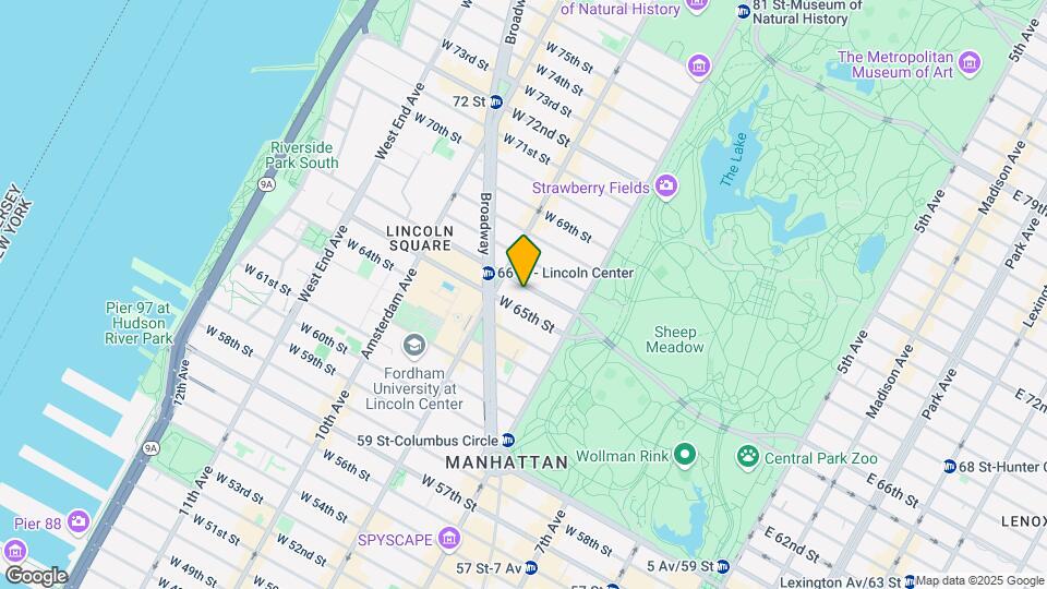 56 W 66th St Map and Location Details