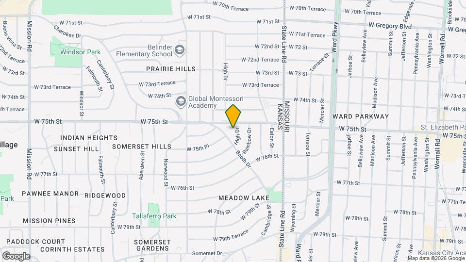 7510 High Dr Map and Location Details