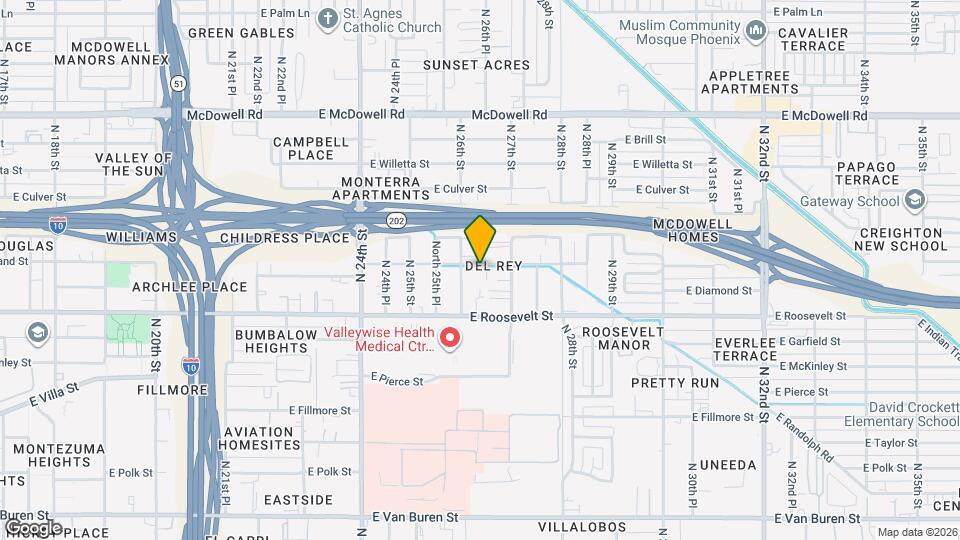 2617 E Portland St Map and Location Details