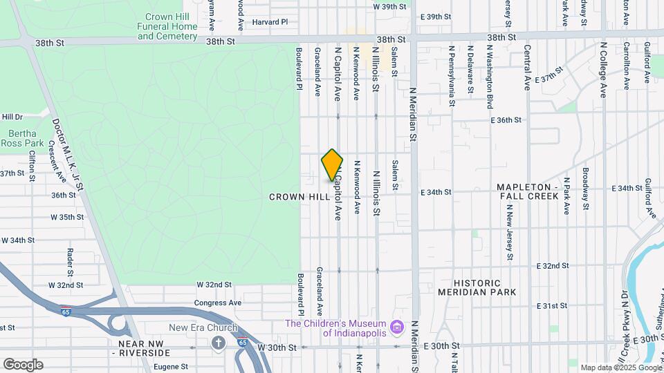3416 N Capitol Ave Map and Location Details