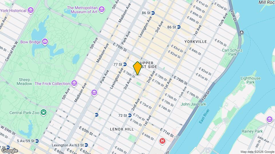 211 E 76th St Map and Location Details
