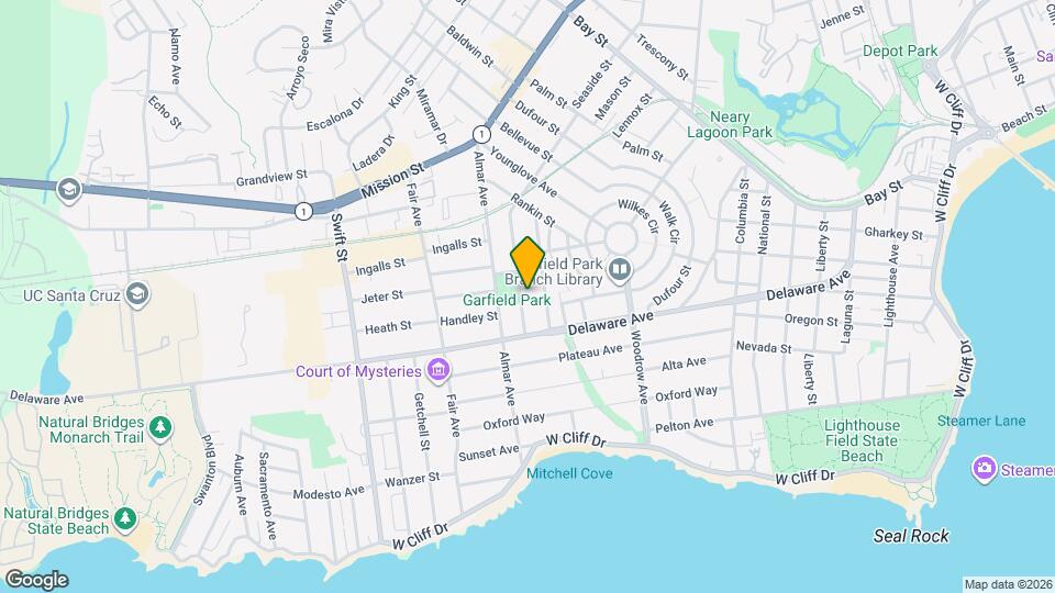 134 Seaside St Map and Location Details