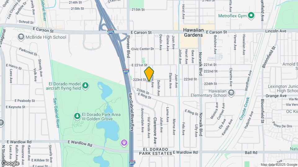 22310 Violeta Ave Hawaiian Gardens CA Apartments and Nearby Hawaiian