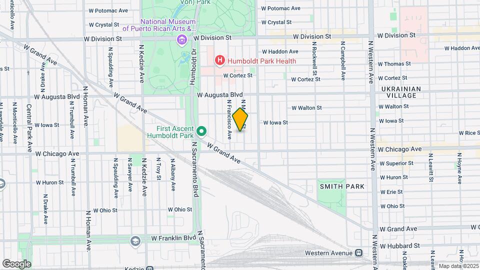 834 N Mozart St Mapa y Detalles de la Ubicación