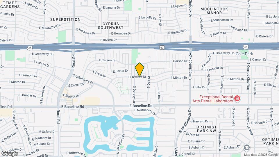 1317 E Fremont Dr Map and Location Details