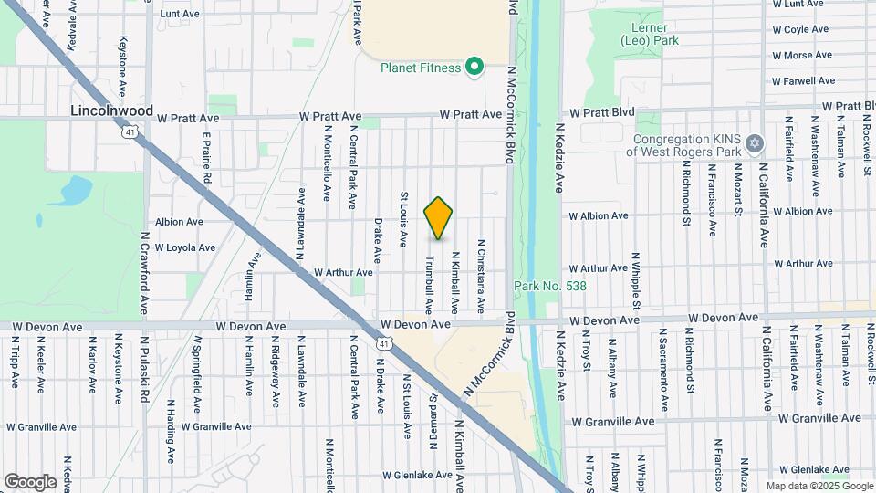 6529 Trumbull Ave Map and Location Details