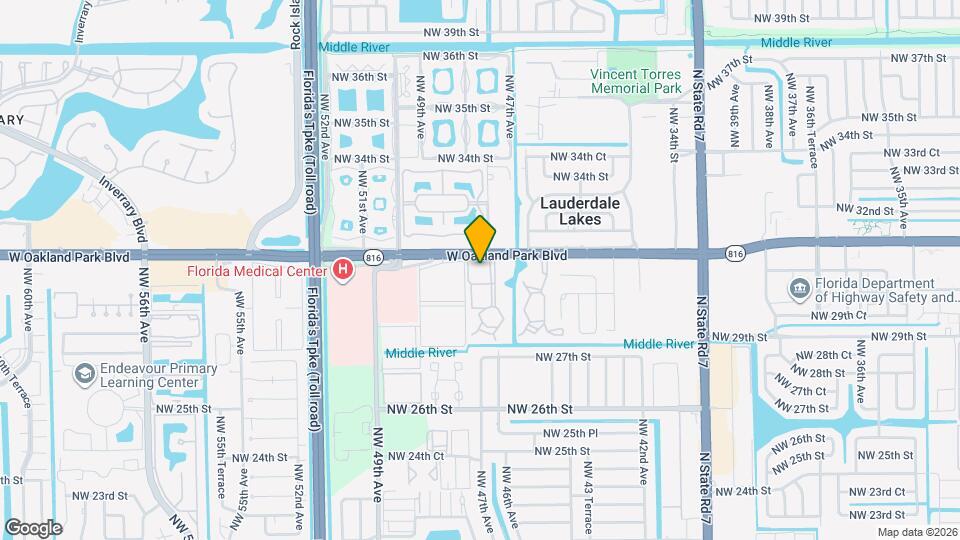 3071 NW 47th Terrace Map and Location Details