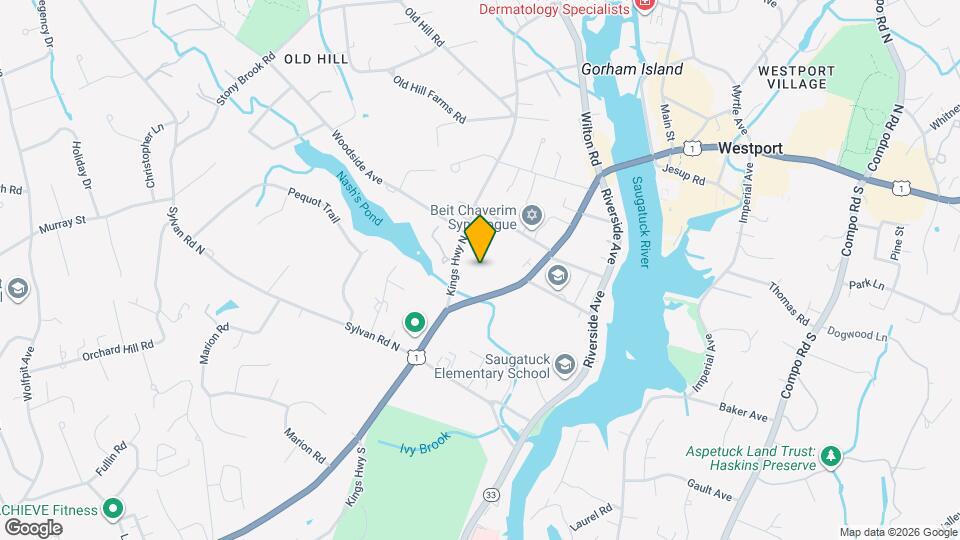 174 Post Rd W Map and Location Details