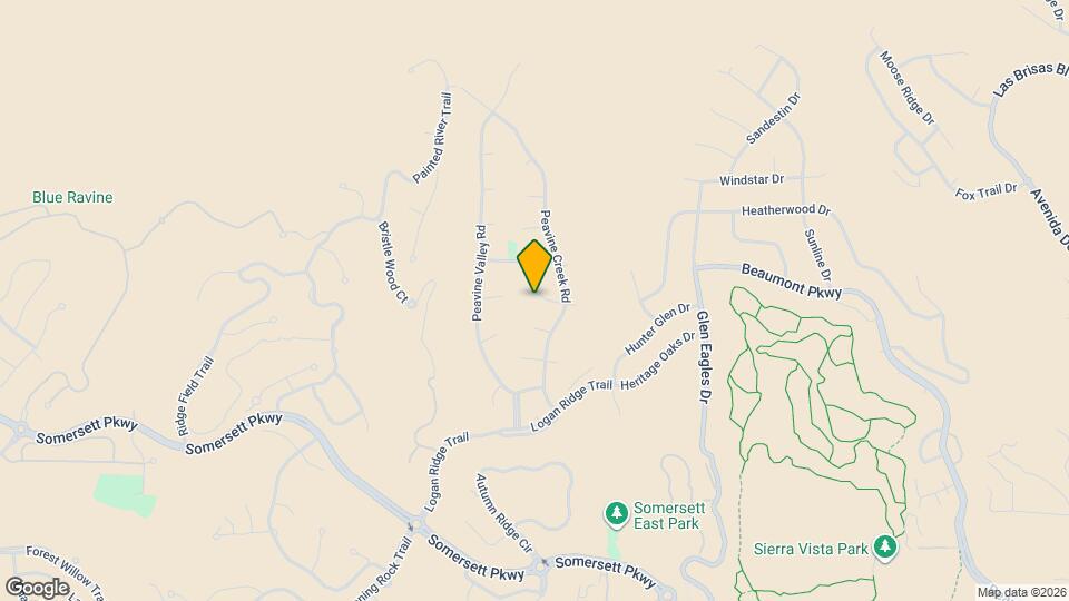 7750 Peavine Shadow Ct Map and Location Details