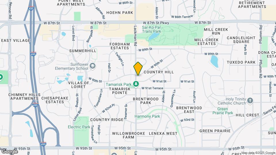 9011 Lackman Rd Mapa y Detalles de la Ubicación