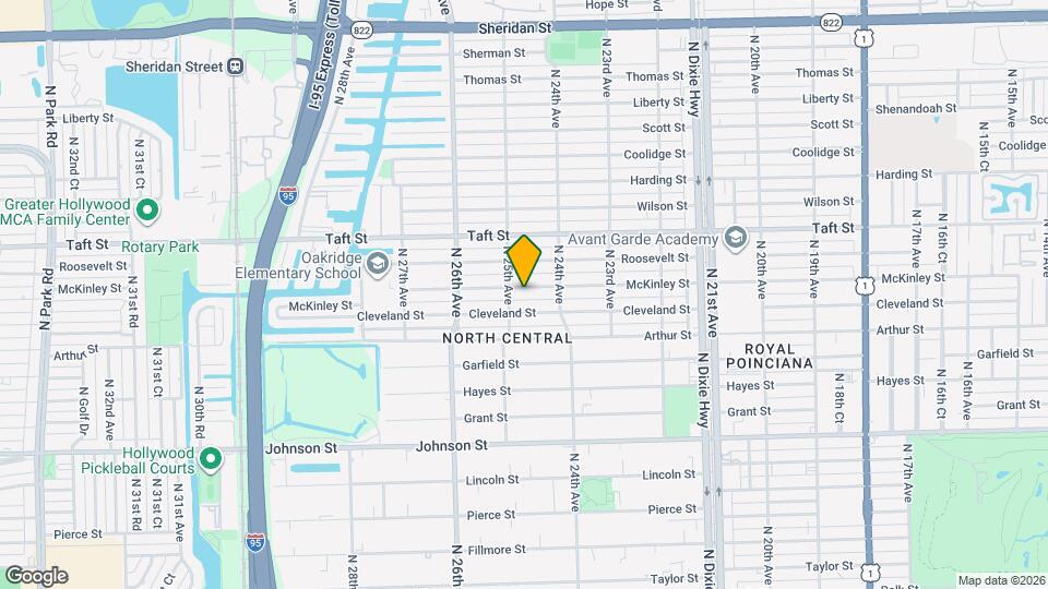 2434 McKinley St Mapa y Detalles de la Ubicación