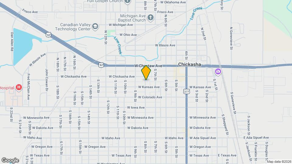 115 S 8th St Map and Location Details