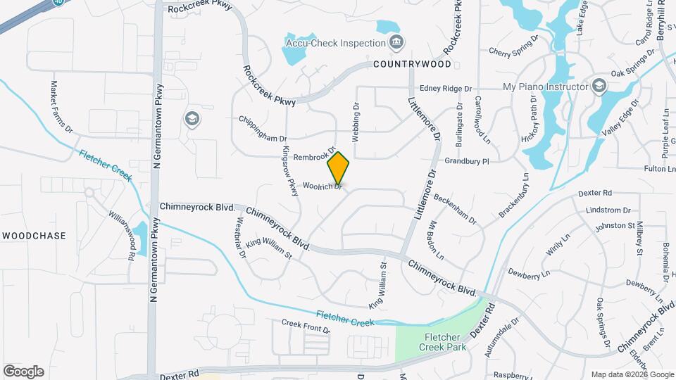 8441 Woolrich Dr Map and Location Details