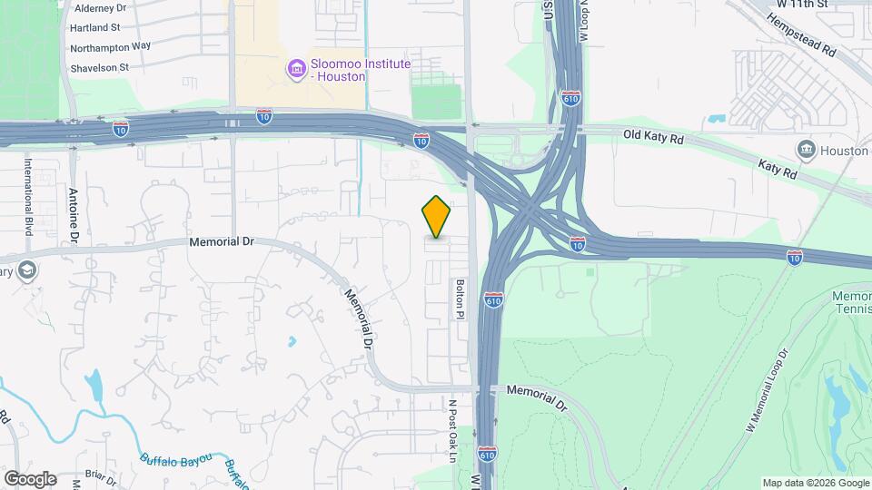 671 N Post Oak Ln Map and Location Details