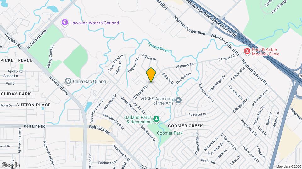 3614 Colbath Dr Map and Location Details