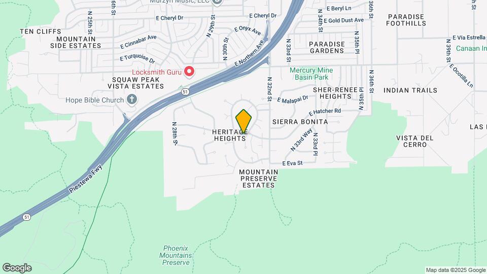 9056 N Arroya Vista Dr Map and Location Details