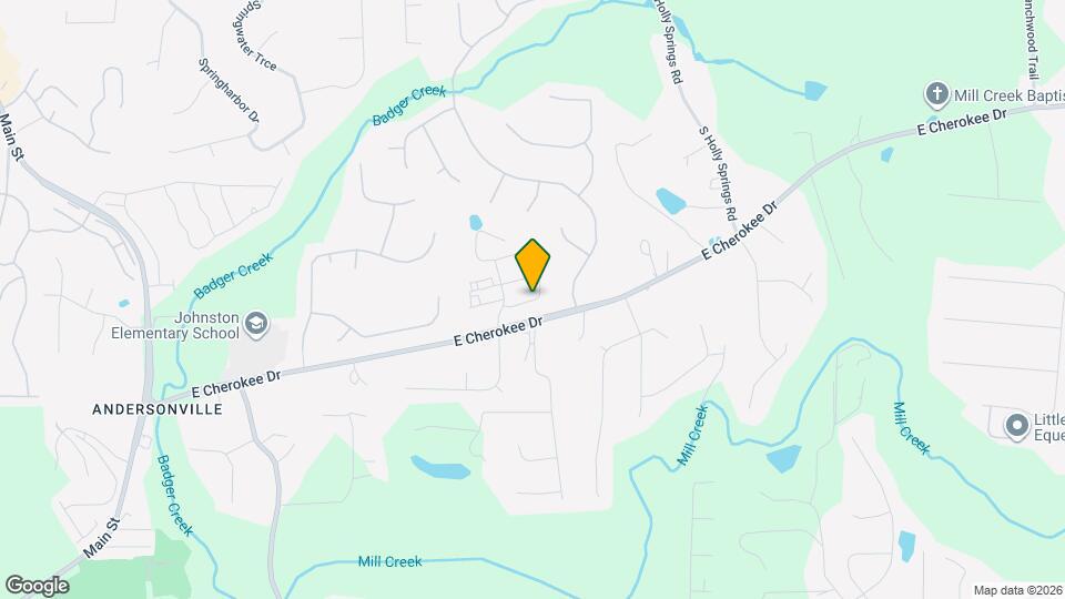131 East Ridge Way Woodstock GA Mapa y Detalles de la Ubicación