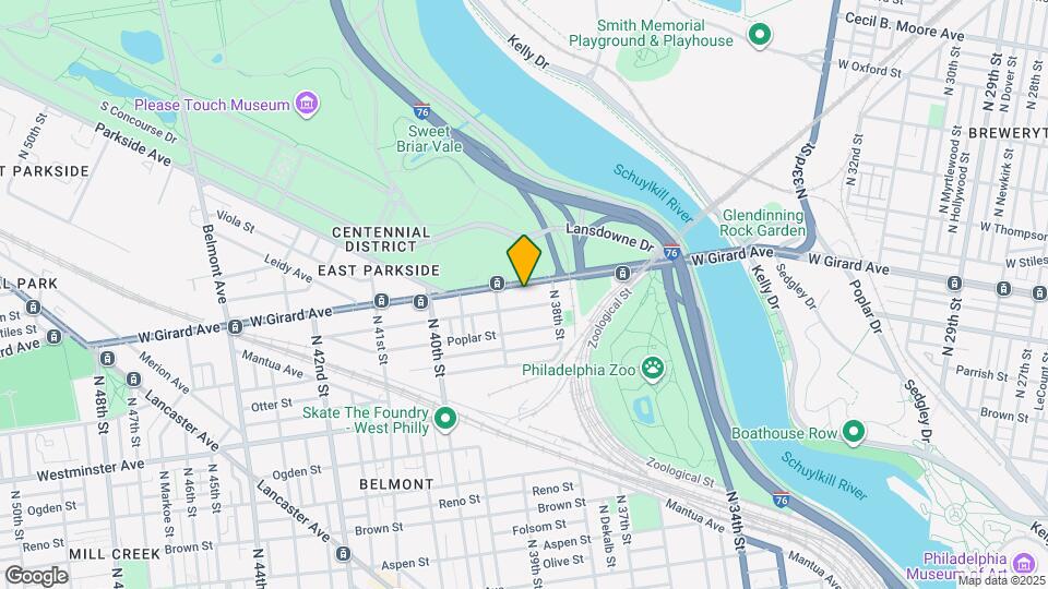 3836 W Girard Ave Map and Location Details