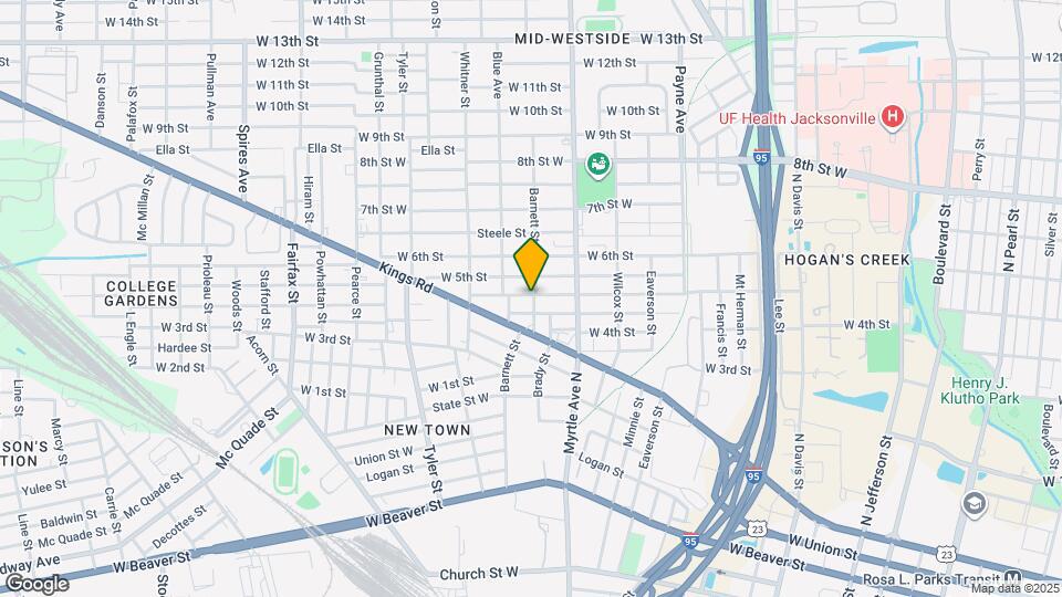 1428 Barnett St Map and Location Details