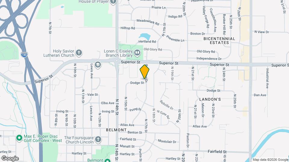 1632 Dodge St Map and Location Details