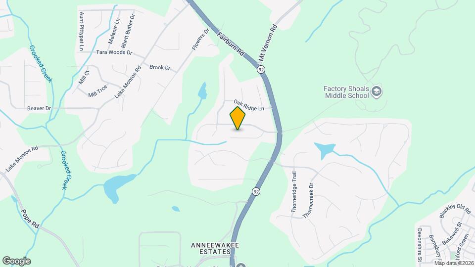 2632 Mountain Brook Ct Map and Location Details