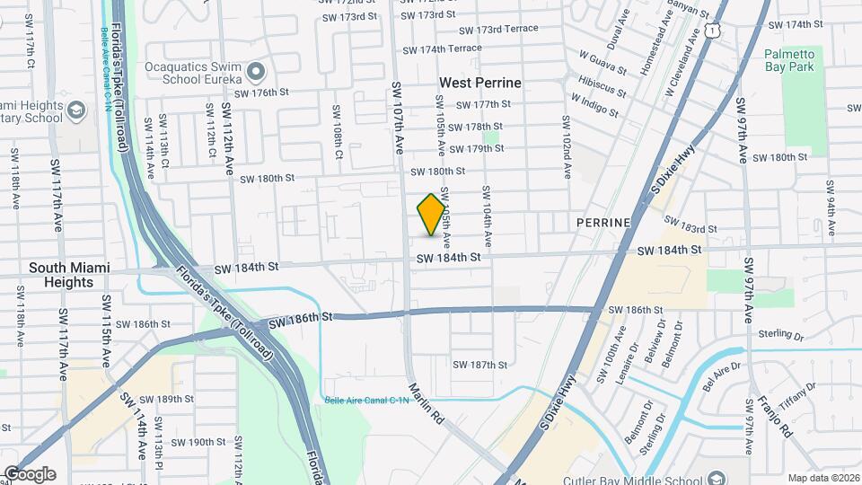 10530 SW 183rd St Map and Location Details