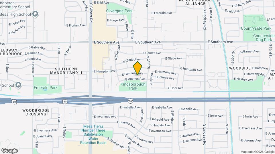 2320 E Holmes Ave Mapa y Detalles de la Ubicación