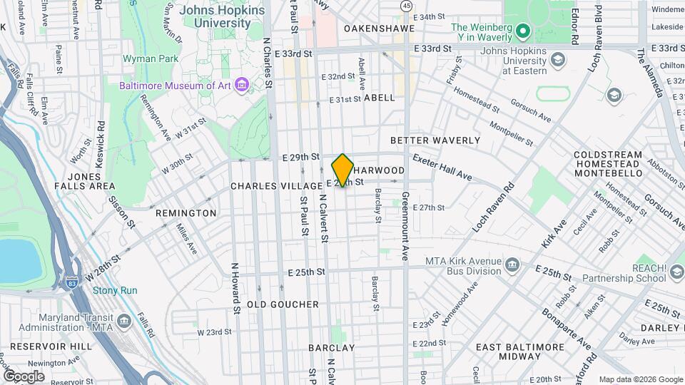 2732 Guilford Ave Mapa y Detalles de la Ubicación