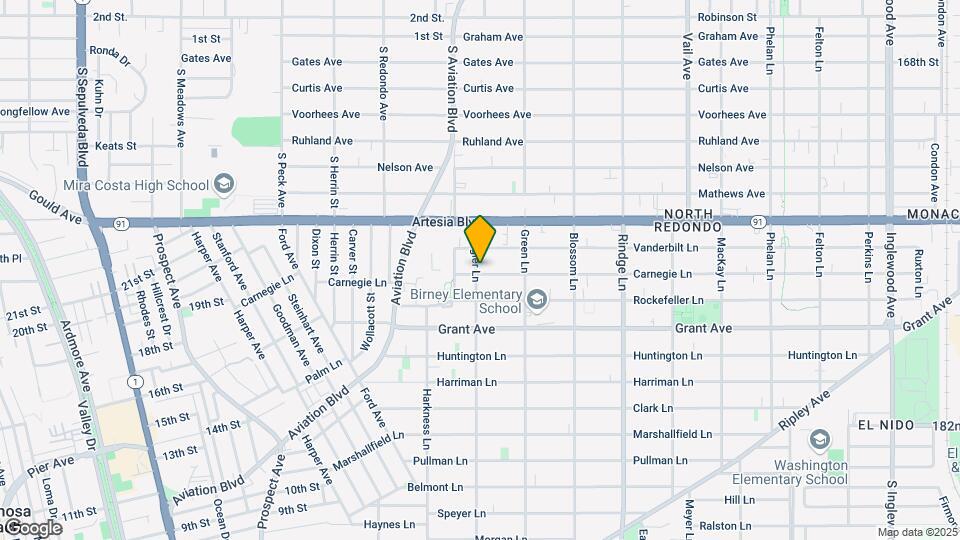 1901 Carnegie Ln Mapa y Detalles de la Ubicación