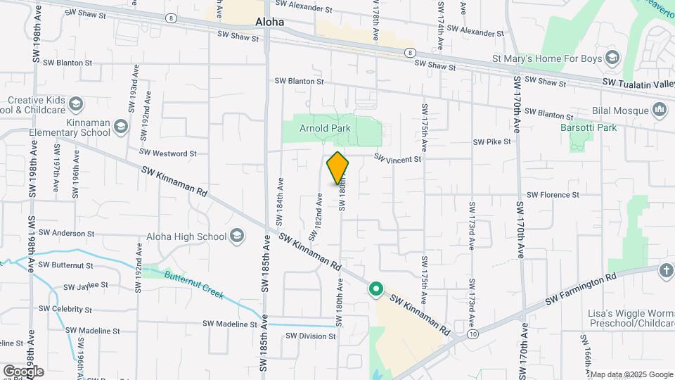 4525 SW 180th Ave Map and Location Details