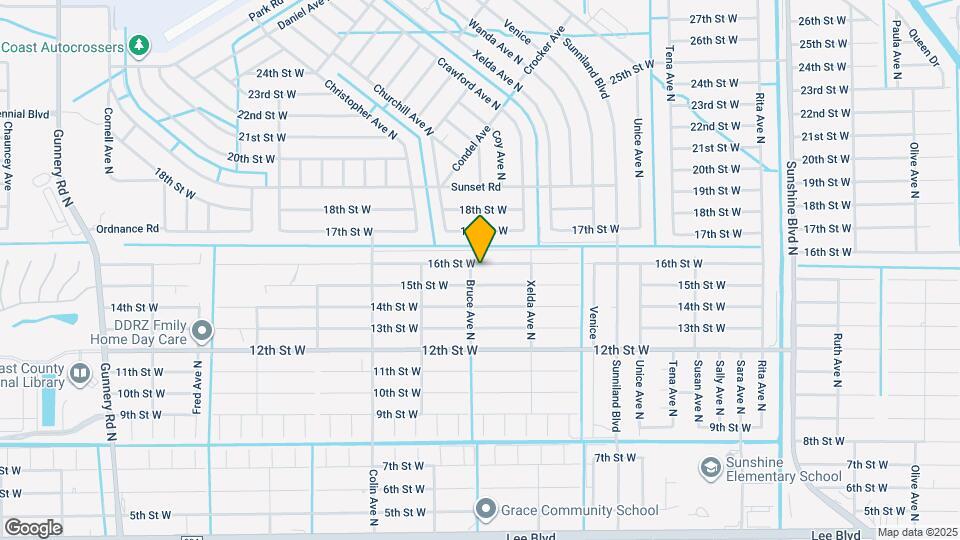 3733 16th St W Map and Location Details