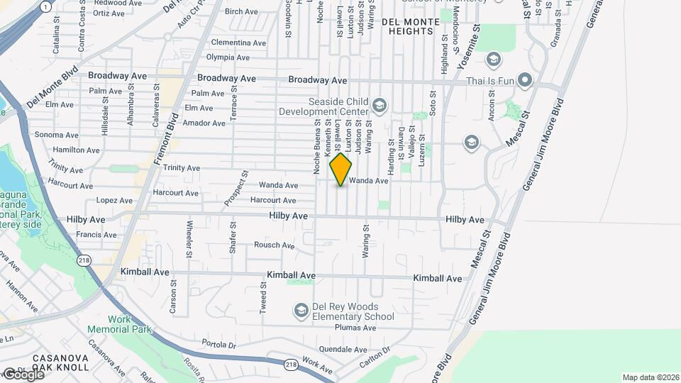 1256 Lowell St Map and Location Details