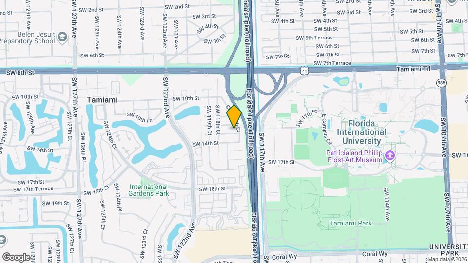 11712 SW 13th St Map and Location Details