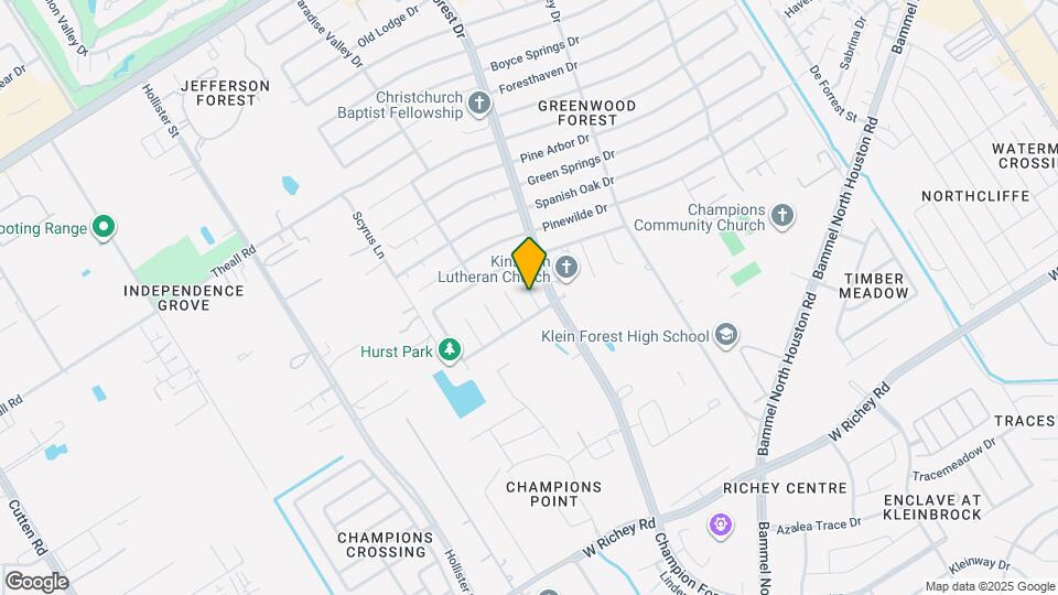 12035 Champion Forest Dr Map and Location Details