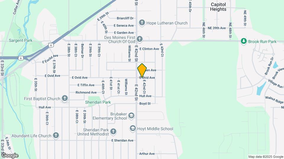 4209 E Ovid Ave Map and Location Details