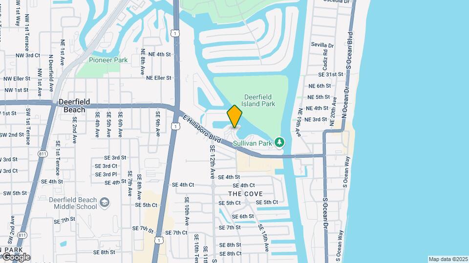 1319 E Hillsboro Blvd Map and Location Details