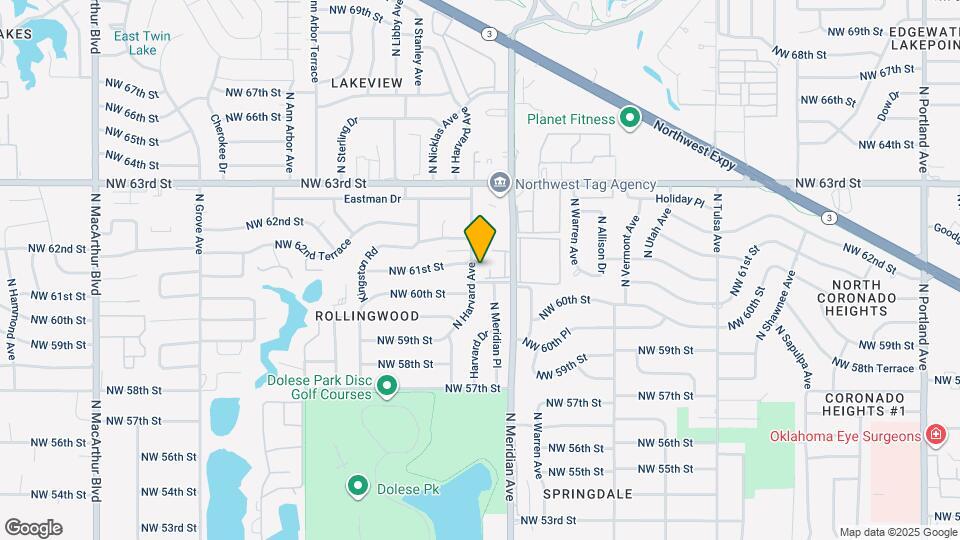 6120 N Harvard Ave Map and Location Details