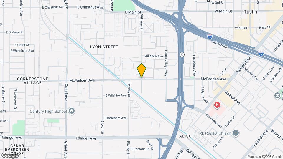 16331 E McFadden Ave Map and Location Details