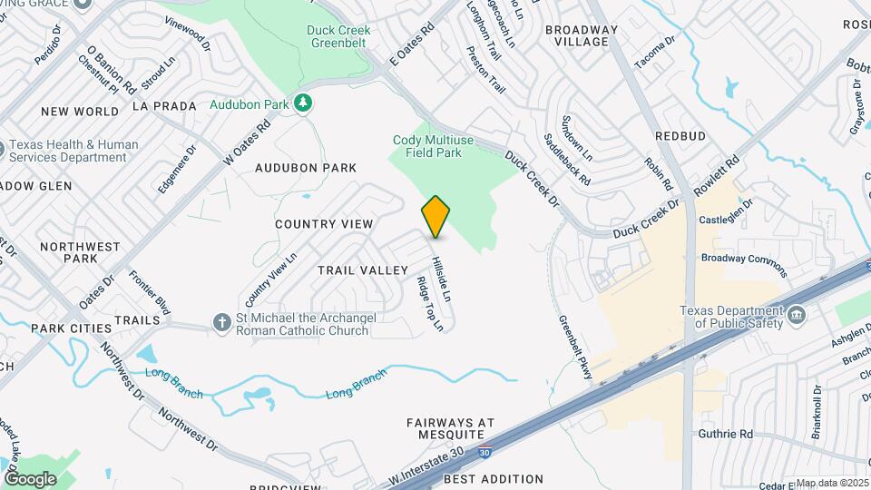 5922 Hillside Ln Map and Location Details
