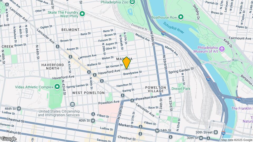 3716 Haverford Ave Mapa y Detalles de la Ubicación