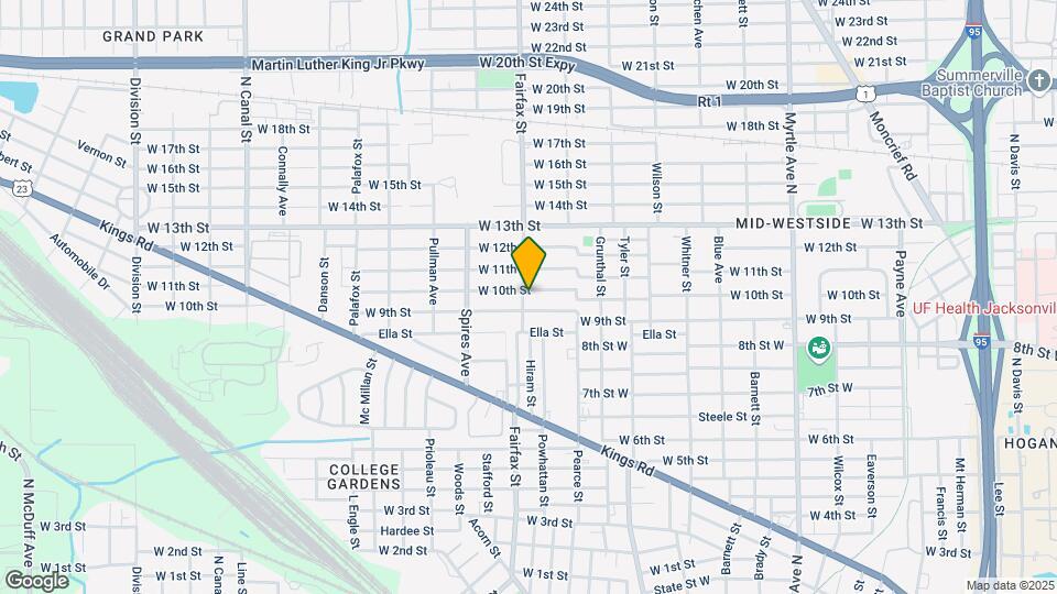 1925 Fairfax St Mapa y Detalles de la Ubicación