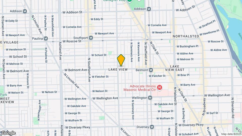 1148 W Belmont Ave Map and Location Details