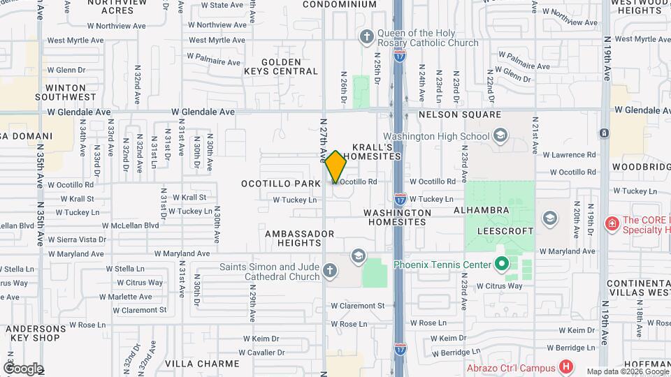 2693 W Ocotillo Rd Mapa y Detalles de la Ubicación