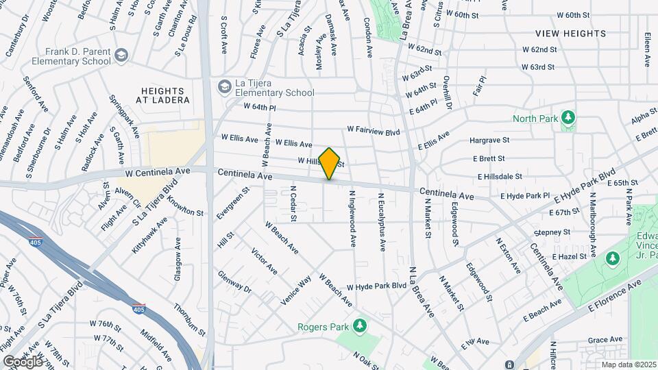 1333 Centinela Ave Map and Location Details