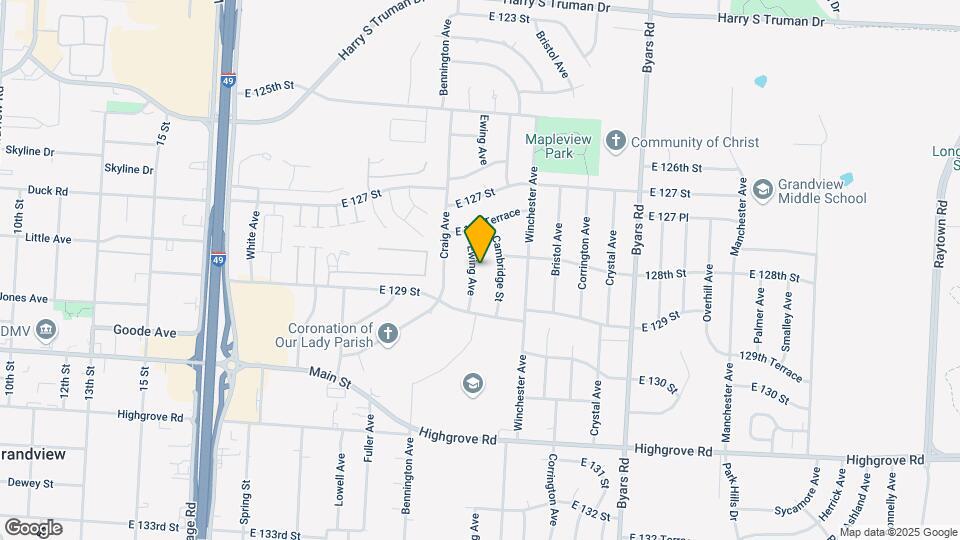12805 Ewing Ave Mapa y Detalles de la Ubicación
